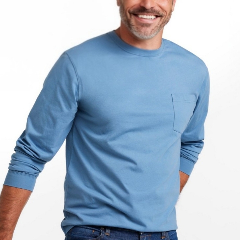 L.L. Bean Men's Carefree Unshrinkable Long Sleeve Tee | XL Tall NWT